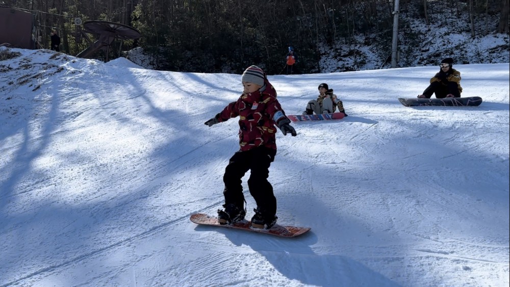リフトで、山頂からチャレンジ！