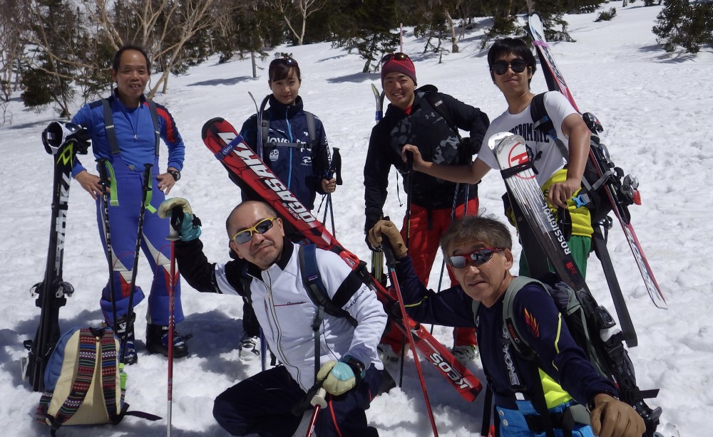 常連の皆さんと乗鞍岳BC